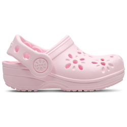 Bebes Chaussures - Crocs Classic Floral Cut Out Clog - Pink Milk-Pink Milk
