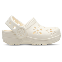 Bebes Chaussures - Crocs Classic Floral Cut Out Clog - Chalk-Chalk