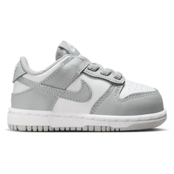 Baby Shoes - Nike Dunk Low - White-Lt Smoke Grey-White
