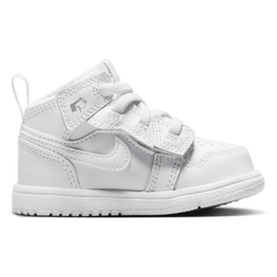 Baby Shoes - Jordan Aj1 Mid - White-White