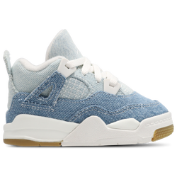 Bebes Chaussures - Jordan Retro 4 - Sail-Worn Blue-Mtlc Gold