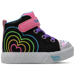 Baby Schoenen - Skechers Heart Steps - Black Synthetic-Multi Trim