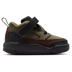 Baby Shoes - Jordan Spizike - Med Olive-Univ Red-Black