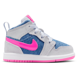 Baby Shoes - Jordan 1 Low - Cobalt Bliss-Pink Glow-White