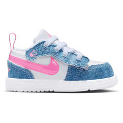 Baby Shoes - Jordan 1 Low - Cobalt Bliss-Pink Glow-White