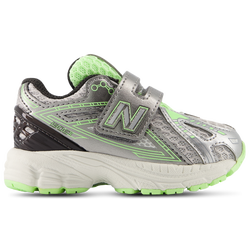 Baby Schuhe - New Balance 1906 Hook & Loop - Dark Silver Metallic-Mint Flash