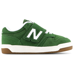 Baby Shoes - New Balance 480 Hook & Loop - White-Dark Alpine Green