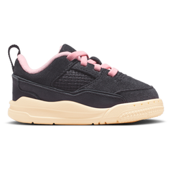 Baby Shoes - Jordan Flight Court - Oil Grey-Arctic Punch
