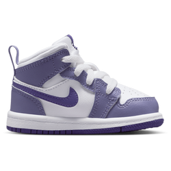 Bebes Chaussures - Jordan Aj1 Mid - Dusty Amethyst-White