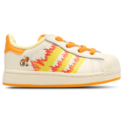 Baby Shoes - adidas Superstar II - Cream White-Shock Yellow