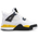 Jordan Retro 4 - Neonati e piccoli Scarpe White-Tour Yellow-Dk Blue Grey