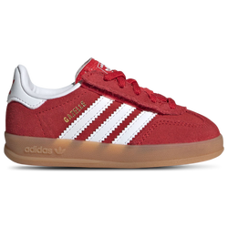 Bebes Chaussures - adidas Gazelle Indoor Elastic Lace - Better Scarlet-Cloud White