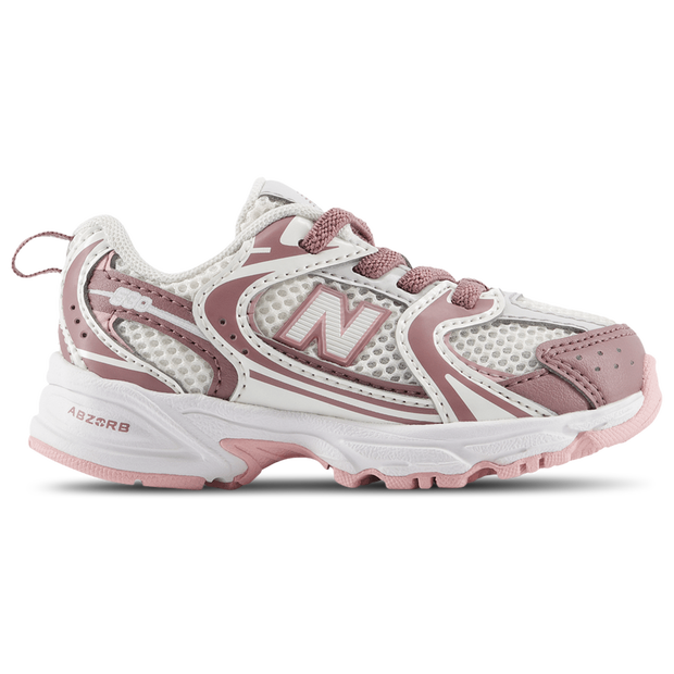 New Balance 530 Bungee Lace, Kids Grey Leather Shoes  Infants,  Size 6