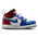 Jordan Aj1 Mid - Bebes Chaussures True Blue-Varsity Red