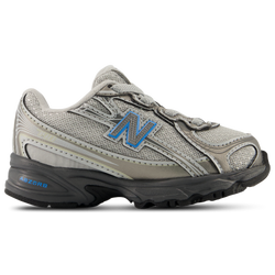Baby Shoes - New Balance 740 Bungee Lace - Dark Silver Metallic-Fan Blue