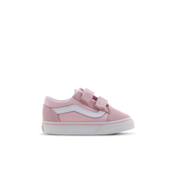 Baby Shoes - Vans Old Skool Velcro - Chalk Pink-True White