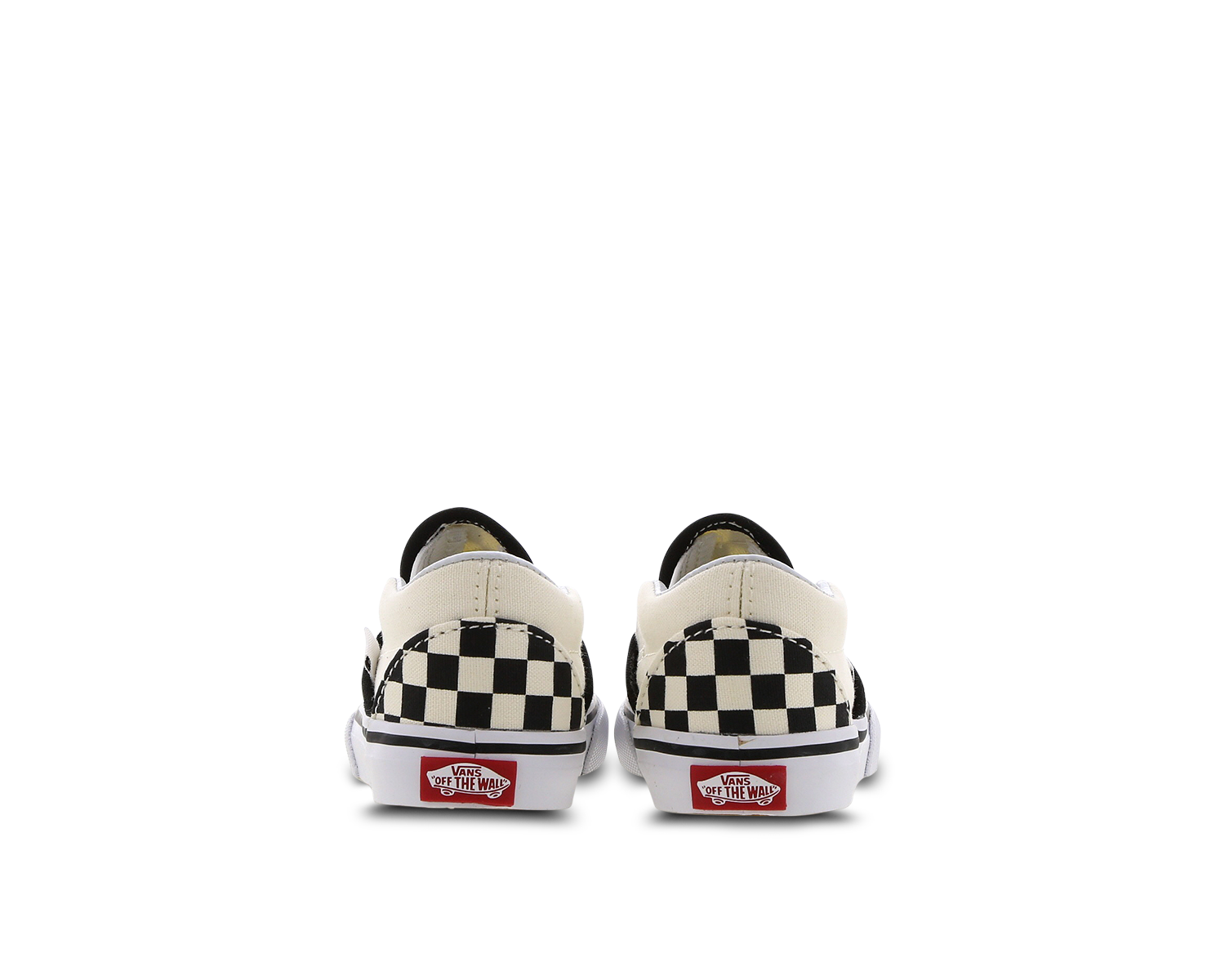 black and white checkered vans footlocker