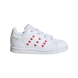 Baby Shoes - adidas Stan Smith El - Ftwr White-Ftwr White-Lush Red