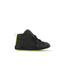 Bebes Chaussures - Converse All Star Street Boot - Black-Lemon Venom-Ash Stone