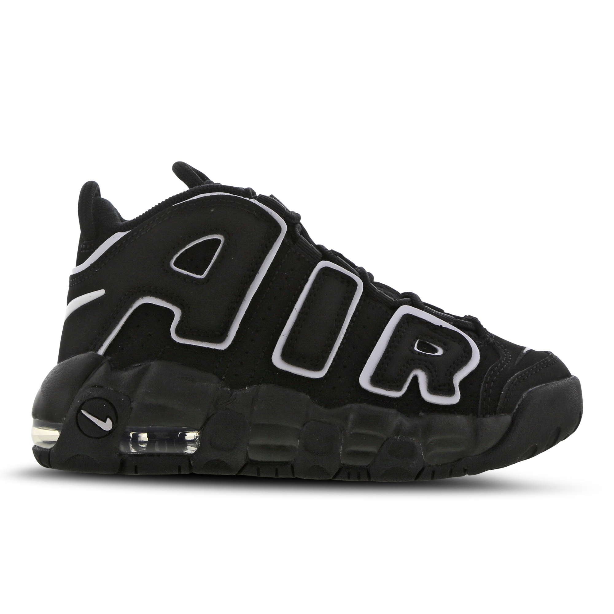 nike air uptempo black footlocker