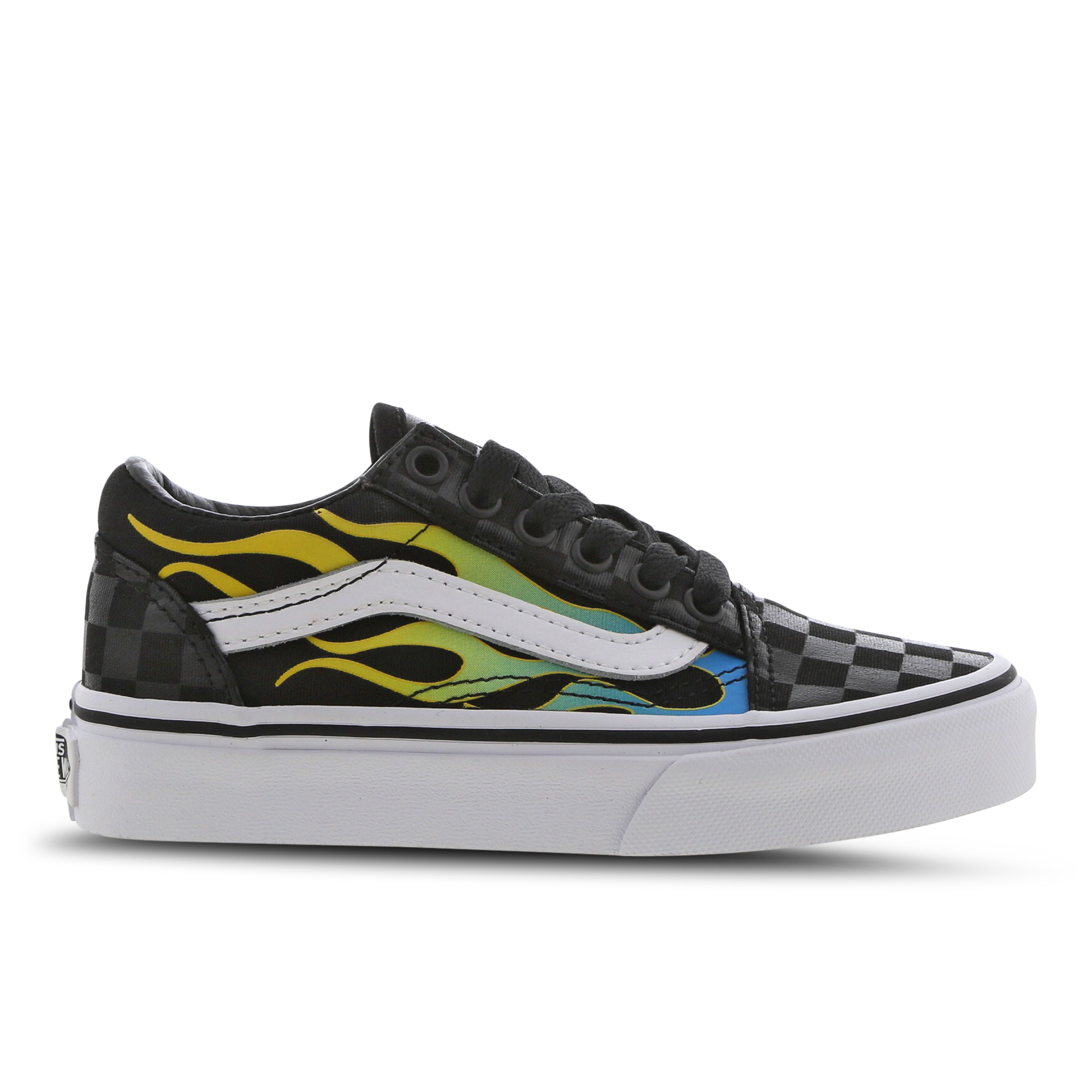 flaming vans old skool