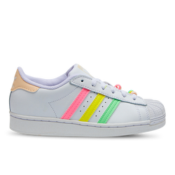 Pre School Shoes - adidas Superstar - White-Beam Pink-Orange Bliss