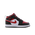 Jordan 1 Mid - Pre School Shoes Black-Fire Red-White