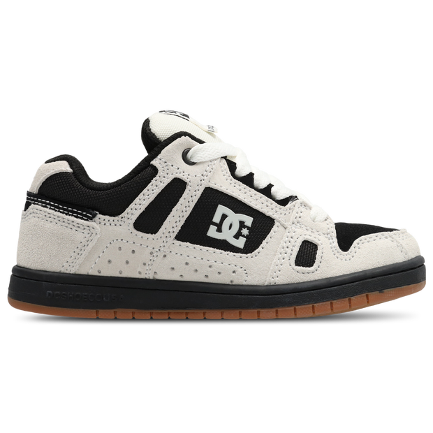 DC Sneakers Stag Kid's Sneakers - White - Size 3.5 - Leather - EDBS100009-110