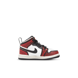 Pre School Shoes - Jordan Aj1 Mid Se - Black-Infrared 23-White