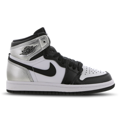 Pre School Shoes - Jordan 1 Retro High - Black-Black-Metallic Silver