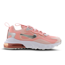 Pre School Shoes - Nike Air Max 270 React - Coral-Silver-White