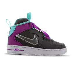 Pre School Shoes - Nike Air Force 1 Highness - Thunder Grey-Metallic Silver-Violet