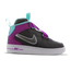 Nike Air Force 1 Highness - Maternelle Chaussures Thunder Grey-Metallic Silver-Violet