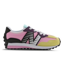 Pre School Shoes - New Balance 327 - Pink Lemonade-Black-White