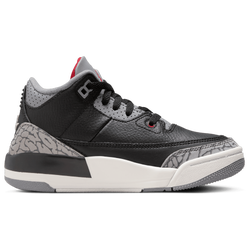 Pre School Shoes - Jordan AJ3 Retro - Black-Fire Red-Cement Grey