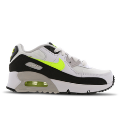 Pre School Shoes - Nike Air Max 90 Essential - White-Hot Lime-Black