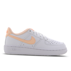 Pre School Shoes - Nike Air Force 1 Low - White-Crimson Tint-Hyper Crimson