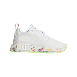 Pre School Shoes - adidas NMD R1 - Ftwr White-Hazy Orange-Hi Res Yellow