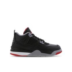 Vorschule Schuhe - Jordan AJ4 Retro - Black-Fire Red-Cement Grey