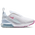 Nike Air Max 270 - Pre School Shoes White-Pink Sicle-Blue Tint