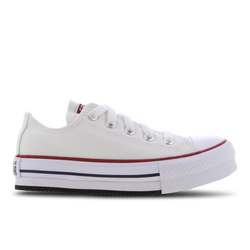 Pre School Shoes - Converse Chuck Taylor All Star Lift Ox - White-Garnet-Midnight Navy