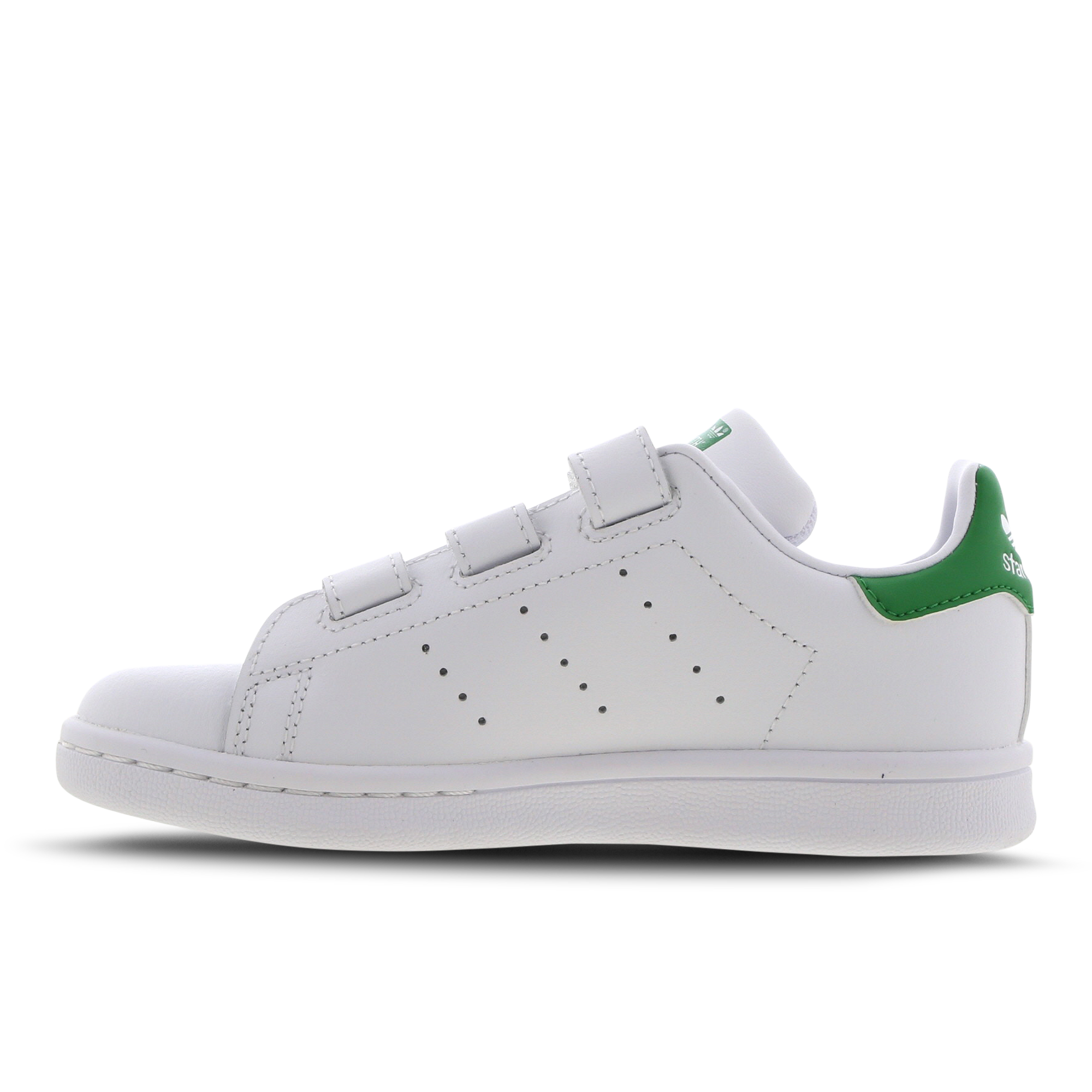 black adidas stan smith velcro trainers