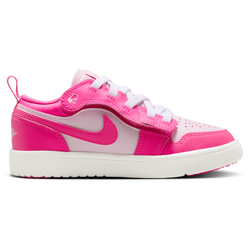 Pre School Shoes - Jordan 1 Low Alternate Closure/Velcro - Pink Foam-Summit White