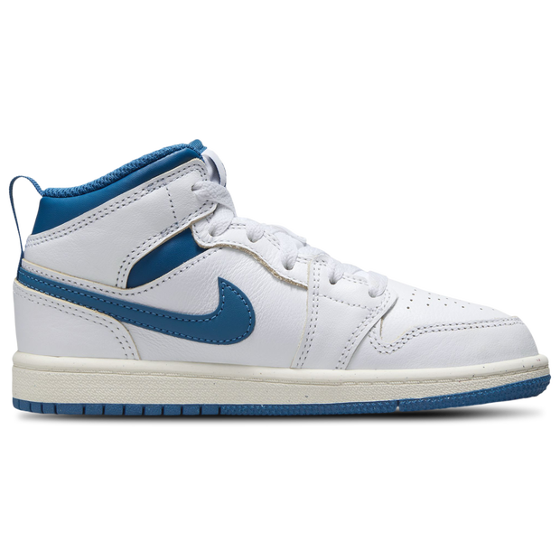 Image of Jordan 1 Mid unisex Scarpe - Bianco - Cuoio - Foot Locker035