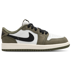 Aj1 Retro Low Og - Pre School - Med Olive / Black / Summit White