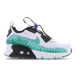 Pre School Shoes - Nike Air Max 90 Essential Tot Tots - White-Washed Teal-Purple