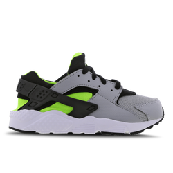 Pre School Shoes - Nike Huarache - Wolf Grey-Black-Electric Green