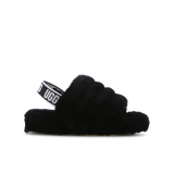 Black-Black - C- UGG G FLUFF SLIDE  FUR BLCK