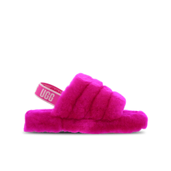 Pre School Shoes - UGG Fluff Slide - Rock Rose-Rock Rose