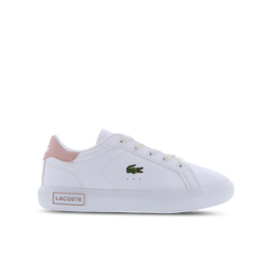 Pre School Shoes - Lacoste Powercourt - White-Pink